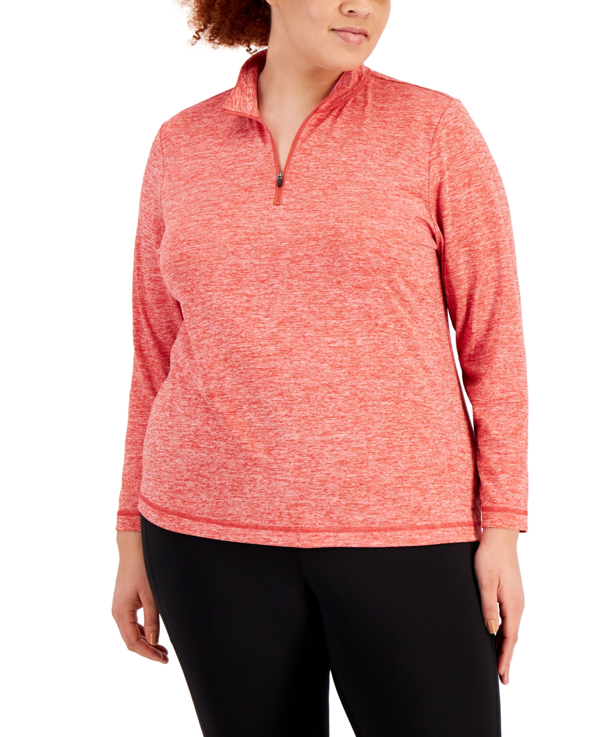 ID Ideology Women's Quarter Zip Top Red