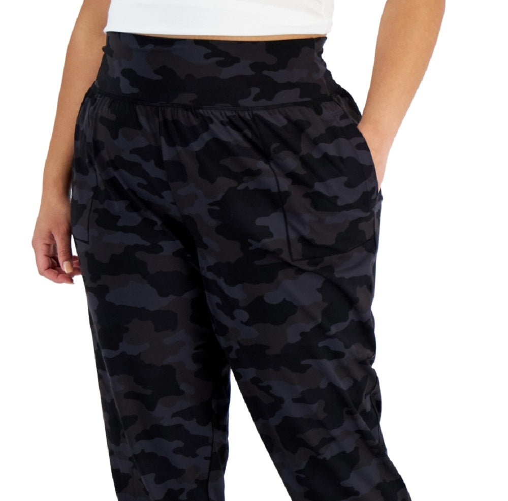 ID Ideology Women's Printed Jogger Pants Black