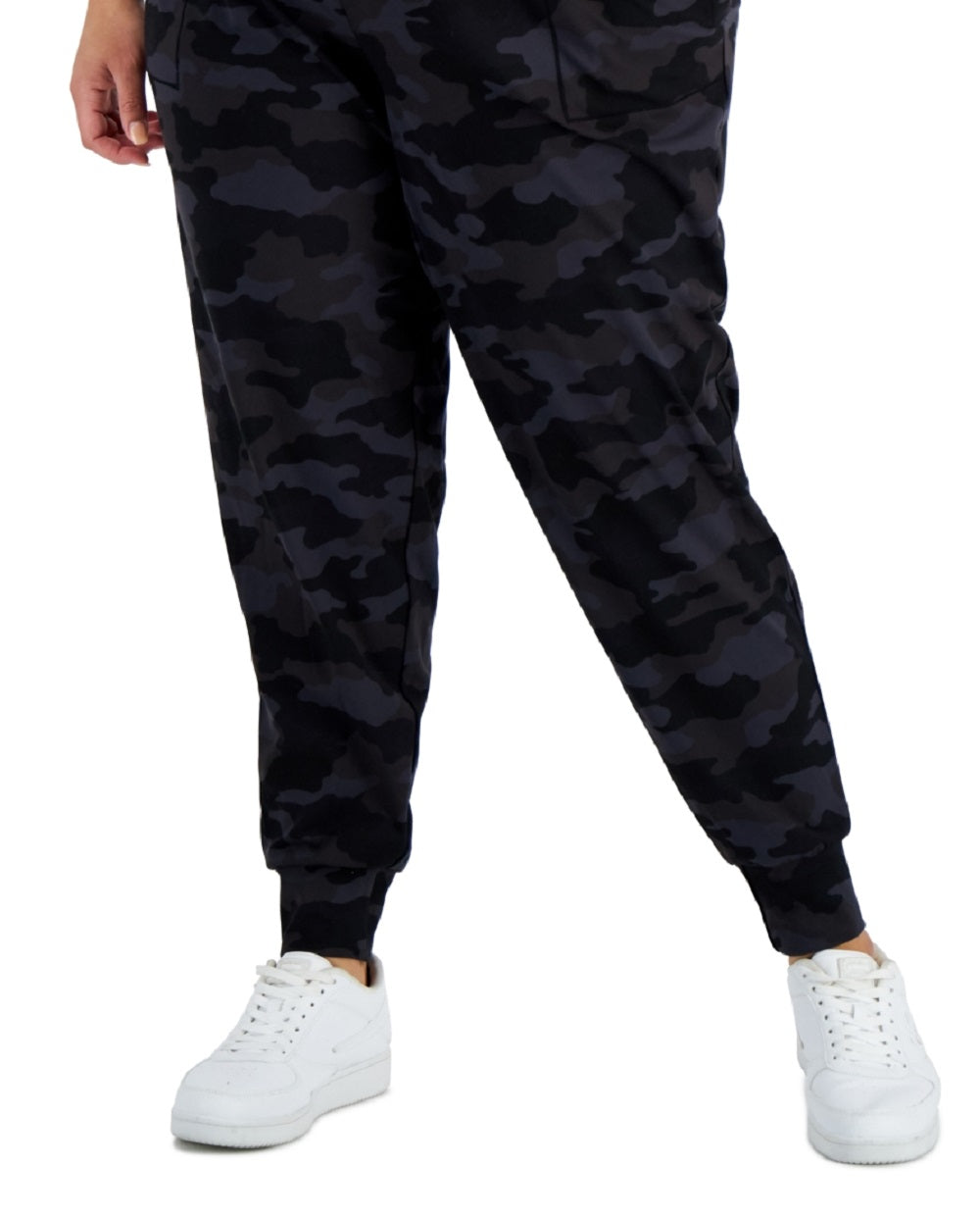 ID Ideology Women's Printed Jogger Pants Black