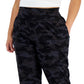 ID Ideology Women's Printed Jogger Pants Black Size 3X