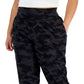 ID Ideology Women's Printed Jogger Pants Black