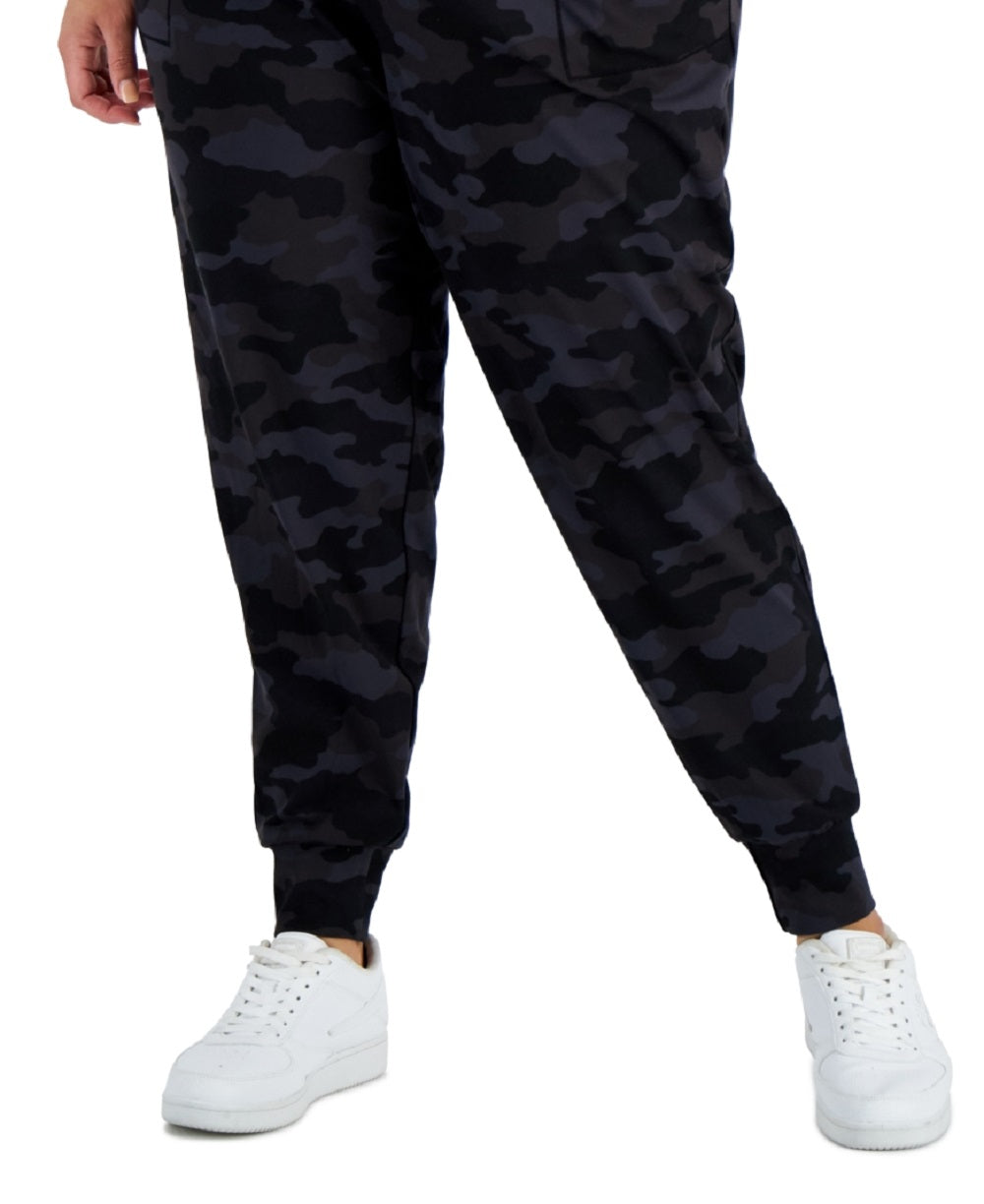 ID Ideology Women's Printed Jogger Pants Black