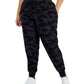 ID Ideology Women's Printed Jogger Pants Black