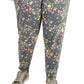 ID Ideology Women's Pansy Print Joggers Gray Size 3X
