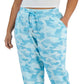 ID Ideology Women's Drawstring Jogger Pants Blue Size 1X