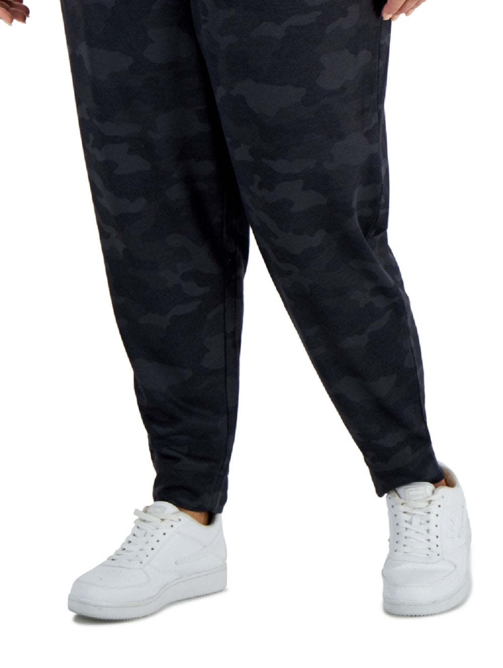 ID Ideology Women's Drawstring Jogger Pants Black Size 2X