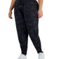 ID Ideology Women's Drawstring Jogger Pants Black Size 2X