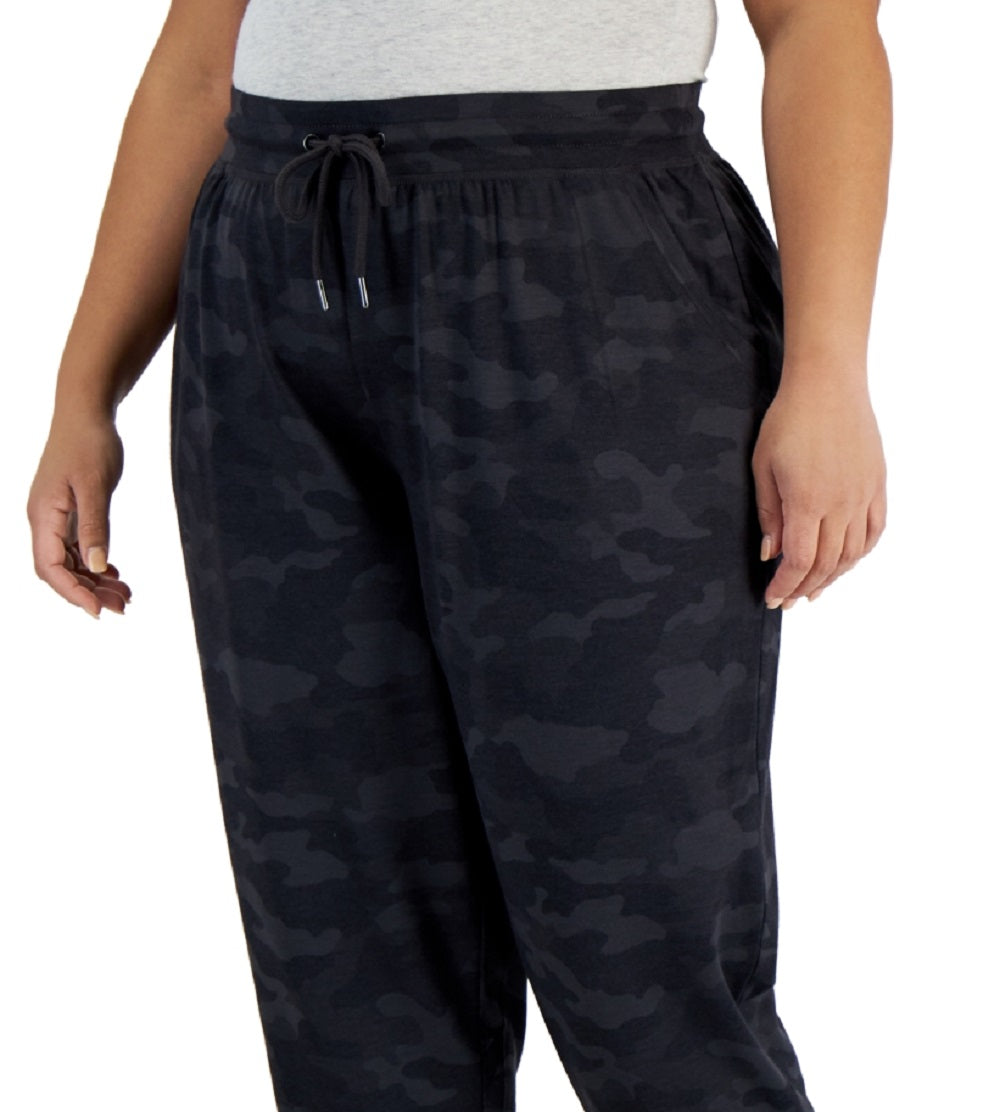 ID Ideology Women's Drawstring Jogger Pants Black