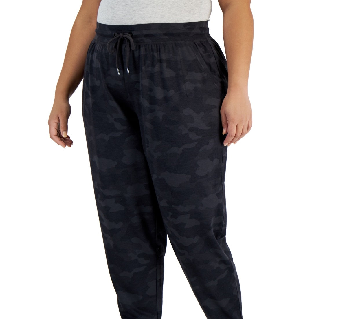 ID Ideology Women's Drawstring Jogger Pants Black