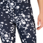 ID Ideology Women's Compression Floral Print Side Pocket Leggings Blue Size 7-8