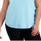 ID Ideology Women's Birdseye Mesh Tank Top Blue Size 3X