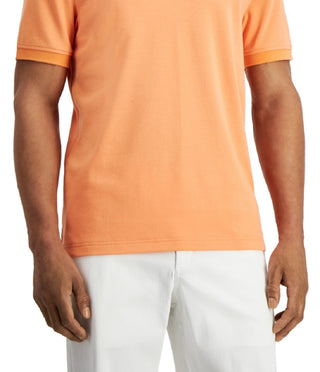 Club Room Men's Soft Touch Interlock Polo Orange Size XX Large