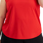 ID Ideology Women's Birdseye Mesh Tank Top Red