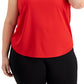 ID Ideology Women's Birdseye Mesh Tank Top Red