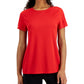 ID Ideology Women's Mesh T-Shirt Red Size X-Small