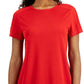 ID Ideology Women's Mesh T-Shirt Red Size X-Small