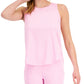 ID Ideology Women's Birdseye Mesh Tank Top Pink Size Large
