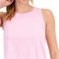 ID Ideology Women's Birdseye Mesh Tank Top Pink Size Large