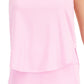 ID Ideology Women's Birdseye Mesh Tank Top Pink Size Large