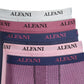 Alfani Men's 5 Pk Solid & Geo Print Trunks Purple Size Large