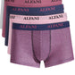 Alfani Men's 5 Pk Solid & Geo Print Trunks Purple Size X -Large
