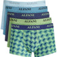 Alfani Men's 5 Pk Chevron & Solid Trunks Green Size X-Large