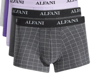 Alfani Men's 5 Pk Patterned & Solid Trunks Gray Size Small
