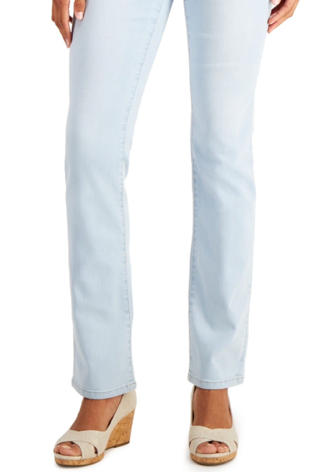 Charter Club Women's Lexington Straight Leg Jeans Blue Size 12 Petite