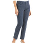 Charter Club Women's Lexington Geo Print Straight Leg Jeans Blue Size 8