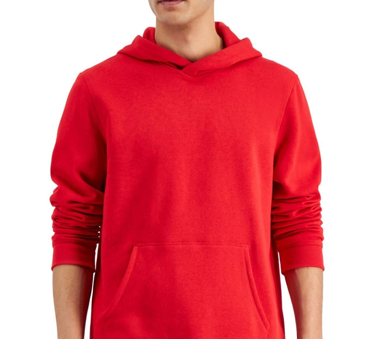 ID Ideology Men's Solid Fleece Hoodie Red Size Small