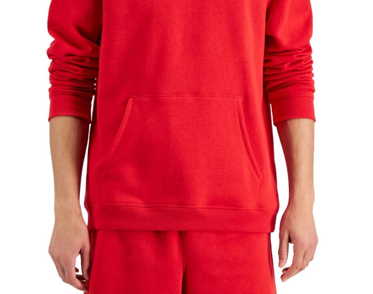 ID Ideology Men's Solid Fleece Hoodie Red Size Small