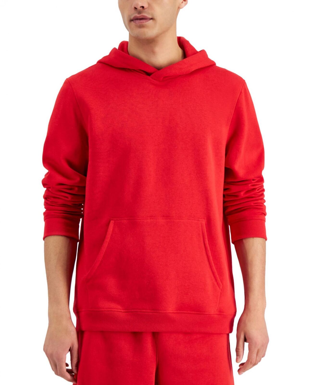 ID Ideology Men's Solid Fleece Hoodie Red Size Small