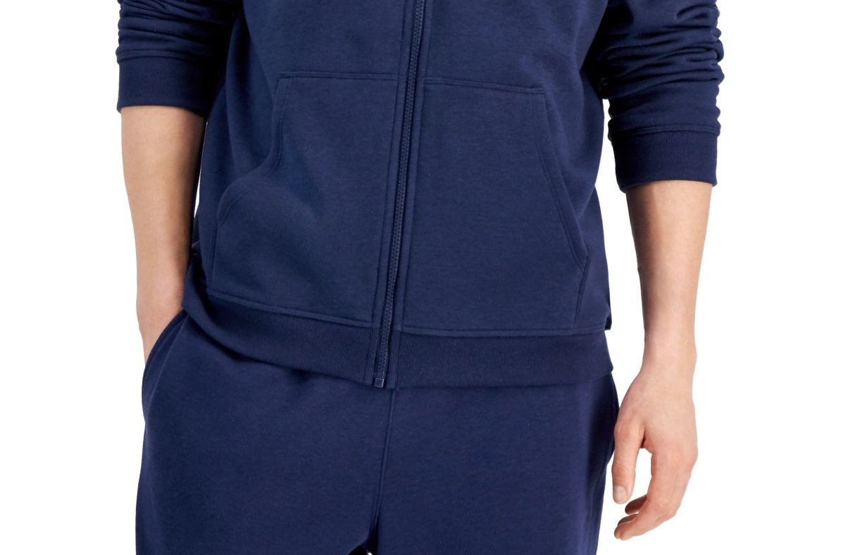ID Ideology Men's Regular Fit Solid Full Zip Hoodie Blue Size XXX-Large