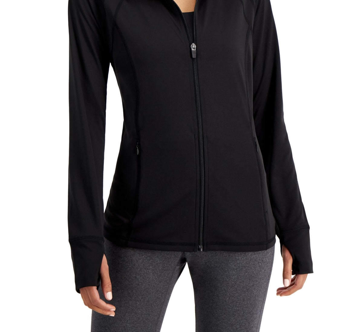 ID Ideology Women's Essentials Performance Zip Jacket Black Size X-Small