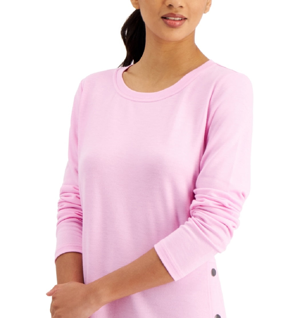 ID Ideology Women's Side Snap Tunic Pink
