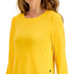 ID Ideology Women's Side Snap Tunic Yellow Size Large