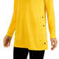 ID Ideology Women's Side Snap Tunic Yellow Size Large