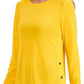 ID Ideology Women's Side Snap Tunic Yellow Size XX-Large