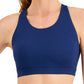 ID Ideology Women's Essentials Sweat Set Low Impact Sports Bra Blue Size XX-Large