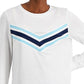 ID Ideology Women's Active Chevron Top White Size Small