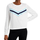 ID Ideology Women's Active Chevron Top White Size X-Large