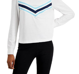 ID Ideology Women's Active Chevron Top White Size X-Large