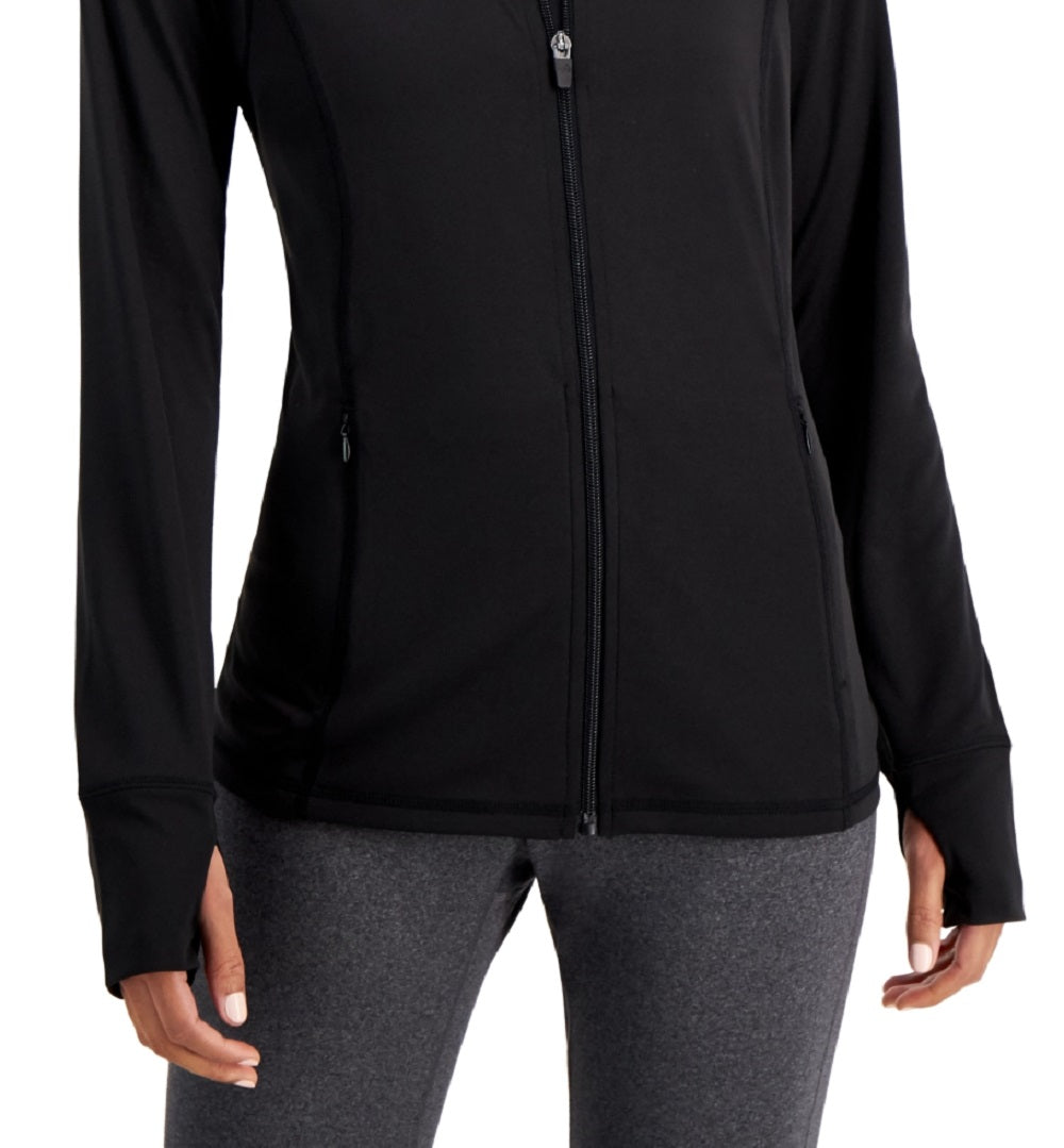 ID Ideology Women's Essentials Performance Zip Jacket Black Size 1X