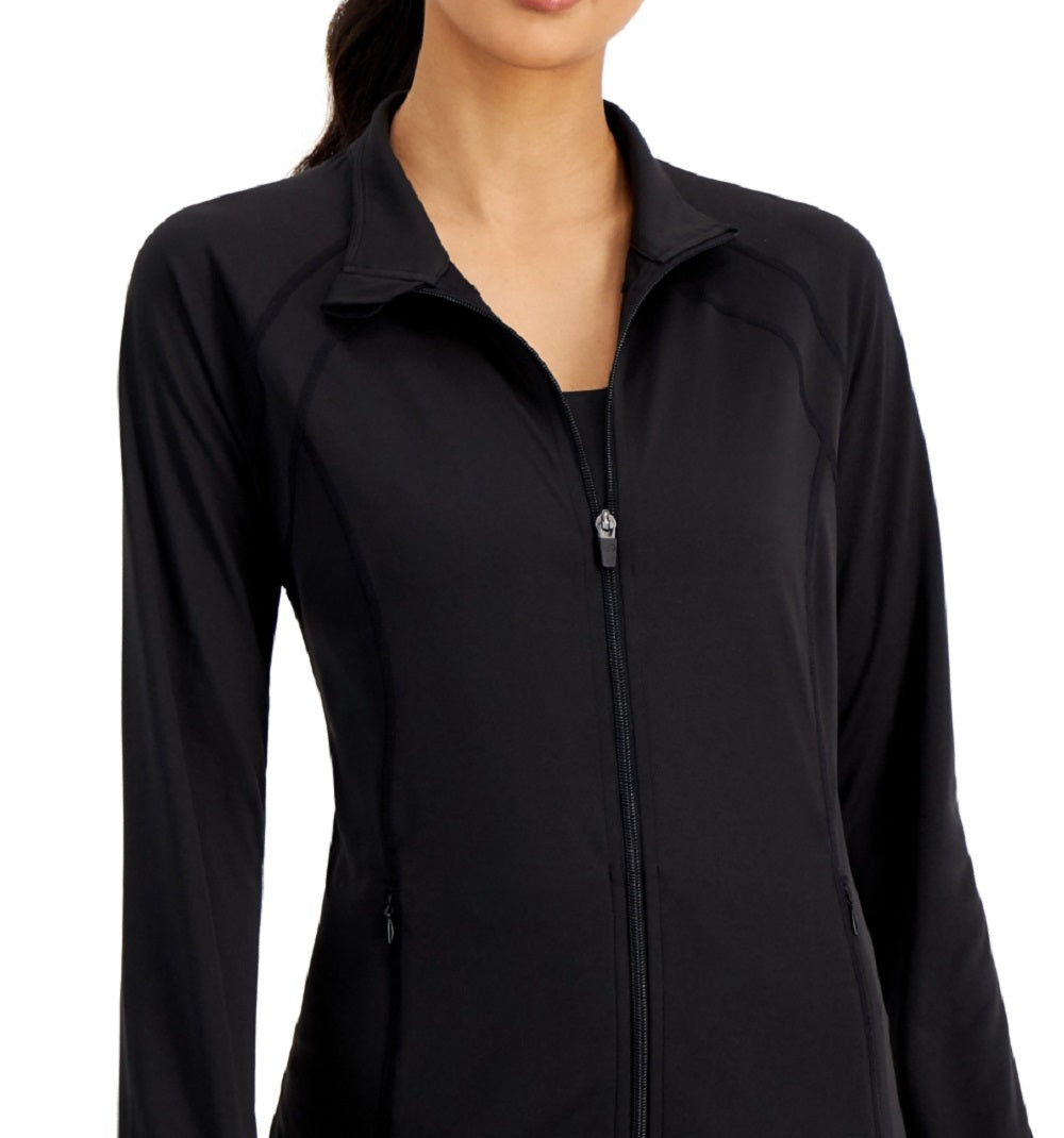 ID Ideology Women's Essentials Performance Zip Jacket Black Size 2X