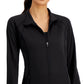 ID Ideology Women's Essentials Performance Zip Jacket Black Size 3X