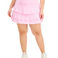 ID Ideology Women's Ruffled Skort Pink Size 1X
