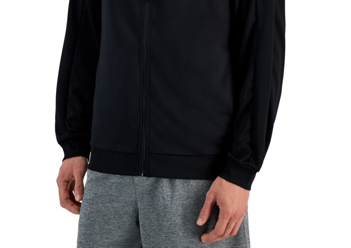 ID Ideology Men's Regular Fit Moisture Wicking Knit Jacket Black Size XX-Large