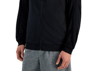 ID Ideology Men's Regular Fit Moisture Wicking Knit Jacket Black Size XX-Large