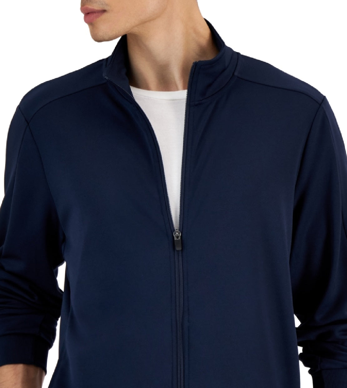 ID Ideology Men's Regular Fit Moisture Wicking Knit Jacket Blue Size XX-Large