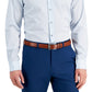 Alfani Men's Slim Fit Stripe Dress Shirt Blue Size Medium